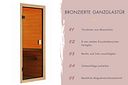 Vorschaubild Karibu Sauna Espoo (Eckeinstieg) - 28 mm Massivholz Aktionssauna