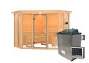 Vorschaubild Karibu Sauna Alcinda 2 Superior mit Eckeinstieg 68 mm