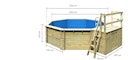 Karibu Pool Modell 2 A/B/C/D - kesseldruckimprägniert