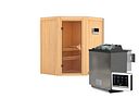 Vorschaubild Karibu Sauna Taurin mit Eckeinstieg 68 mm