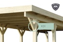 Vorschaubild Karibu Carport Doppelcarport Eco 1/2 - kesseldruckimprägniert