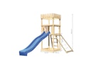 Vorschaubild Akubi Kinderspielturm Ritterburg Löwenherz inkl. Wellenrutsche und Netzrampe