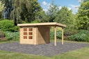 Vorschaubild Karibu Woodfeeling Gartenhaus Bastrup 4 naturbelassen - 28 mm