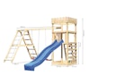 Vorschaubild Akubi Kinderspielturm Ritterburg Löwenherz inkl. Wellenrutsche, Doppelschaukelanbau, Klettergerüst und Kletterwand