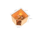Vorschaubild Karibu Woodfeeling Sauna Faurin - 68 mm Aktionssauna