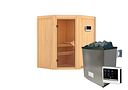 Vorschaubild Karibu Sauna Taurin mit Eckeinstieg 68 mm