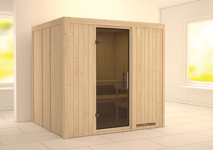 Karibu Sauna Sodin mit Fronteinstieg 68 mm