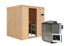 Vorschaubild Karibu Sauna Sodin mit Fronteinstieg 68 mm inkl. gratis Saunaofen im Wert von 599,99 €