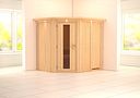 Vorschaubild Karibu Sauna Siirin mit Eckeinstieg 68 mm