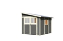 Vorschaubild Karibu Premium Gartenhaus Bomlitz 2/3/4 terragrau - 19 mm