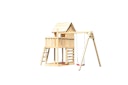 Vorschaubild Akubi Stelzenhaus Frieda mit Doppelschaukelanbau und Kletterwand