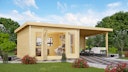Vorschaubild Karibu Premium Gartenhaus Radeburg 2 - 40 mm (Homeoffice-Gartenhaus)