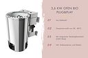 Vorschaubild Karibu Plug & Play - Bio-Kombiofen 3,6 kW mit externer Steuerung Easy schwarz