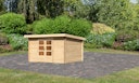 Vorschaubild Karibu Woodfeeling Gartenhaus Bastrup 7 naturbelassen - 28 mm