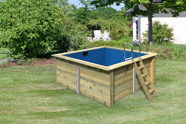 Karibu Rechteck Pool Gr. 1 - 350 x 320 cm - kesseldruckimprägniert