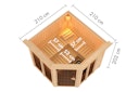 Vorschaubild Karibu Sauna Airi Superior mit Eckeinstieg 68 mm inkl. gratis Saunaofen im Wert von 599,99 €