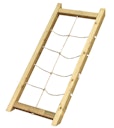 Vorschaubild Akubi Kinderspielhaus Kinderspielgerät Benjamin inkl. Wellenrutsche und Netzrampe (Set B)
