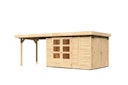 Vorschaubild Karibu Woodfeeling Gartenhaus Retola 2/3/4/5/6 inkl. Anbauschrank u. 280 cm Schleppdach