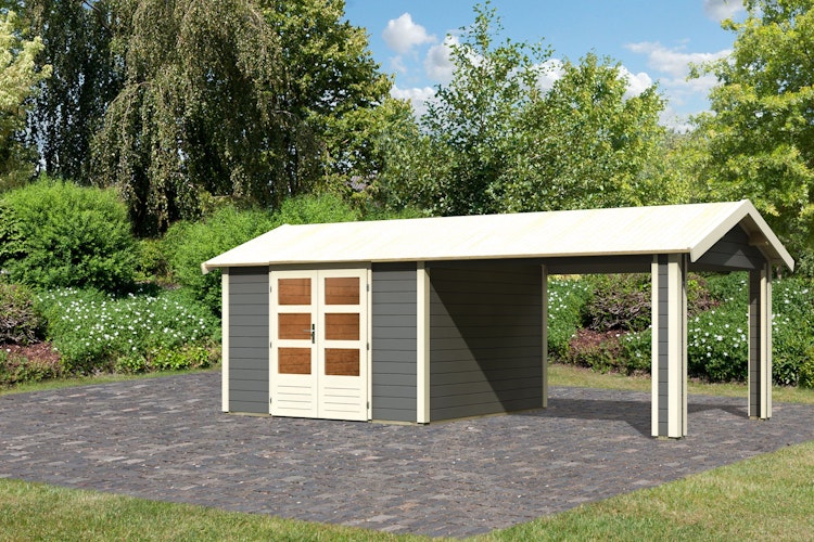 Karibu Premium Gartenhaus Theres 7 - 28 mm