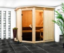Vorschaubild Karibu Sauna Fiona 1 mit Eckeinstieg 68 mm inkl. gratis Saunaofen im Wert von 599,99 €