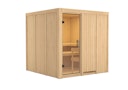 Vorschaubild Karibu Sauna Rodin mit Fronteinstieg 68 mm inkl. gratis Saunaofen im Wert von 599,99 €