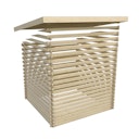 Vorschaubild Karibu Gartensauna Pultdach Saunahaus Norge terragrau inkl. gratis Saunaofen im Wert von 599,99 €