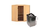 Vorschaubild Karibu Sauna Taurin mit Eckeinstieg 68 mm