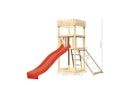 Vorschaubild Akubi Kinderspielturm Ritterburg Löwenherz inkl. Wellenrutsche und Netzrampe