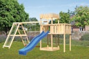 Vorschaubild Akubi Kinderspielturm Ritterburg Löwenherz inkl. Wellenrutsche, Doppelschaukelanbau, Klettergerüst und Anbauplattform