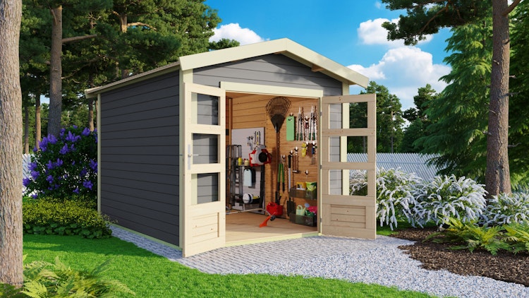 Karibu Premium Gartenhaus Theres 3 - 28 mm