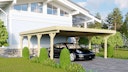 Karibu Carport Doppelcarport Classic Doppel 2 - kesseldruckimprägniert