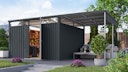 Karibu Metall Gartenhaus Osten (Østen) inkl. gratis Metallbox im Wert von 349,99 €