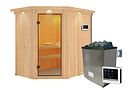 Vorschaubild Karibu Sauna Carin mit Eckeinstieg 68 mm