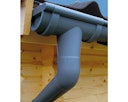 Kunststoff Dachrinnenset für Karibu Woodfeeling Gartenhaus Radur 0/1