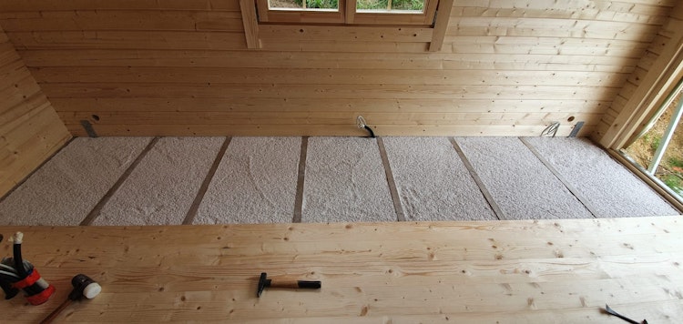 Fußboden Dämmungspaket für Gartenhäuser/Saunahäuser von 0-3 m² Innenfläche
