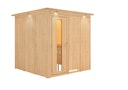 Vorschaubild Karibu Sauna Rodin mit Fronteinstieg 68 mm inkl. gratis Saunaofen im Wert von 599,99 €