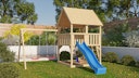 Vorschaubild Akubi Kinderspielturm Luis inkl. Wellenrutsche und Doppelschaukelanbau (Set B)