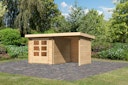 Vorschaubild Karibu Woodfeeling Gartenhaus Bastrup 4 naturbelassen - 28 mm