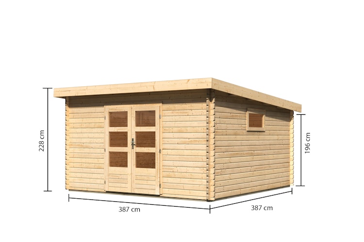 Karibu Woodfeeling Gartenhaus Trittau 3/4/5/6 - 38 mm