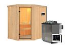 Vorschaubild Karibu Sauna Carin mit Eckeinstieg 68 mm