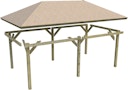 Vorschaubild Karibu 4-Eck Pavillon Perida kesseldruckimprägniert