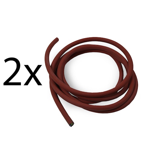 Silikonkabelset (2 x 6 Meter) für den Anschluss des Weka 3,6 + 4,5 kW Saunaofen OS inkl. Steuerung (finnisch)