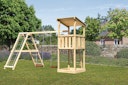 Vorschaubild Akubi Kinderspielturm Anna mit Pultdach inkl. Doppelschaukel und Klettergerüst