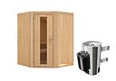 Vorschaubild Karibu Sauna Nanja - 68 mm Systemsauna - 230 Volt Plug & Play inkl. gratis Zubehörpaket im Wert von 126,96€