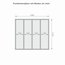Vorschaubild Karibu Saunahaus Fasssauna Quadro 1 Plus - 38 mm inkl. gratis Saunaofen im Wert von 599,99 €