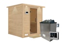 Vorschaubild Karibu Sauna Mojave - Massivholzsauna mit Fronteinstieg 38 mm inkl. gratis Saunaofen im Wert von 599,99 €