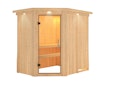 Vorschaubild Karibu Sauna Carin mit Eckeinstieg 68 mm inkl. gratis Saunaofen im Wert von 599,99 €
