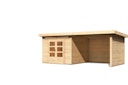 Vorschaubild Karibu Woodfeeling Gartenhaus Kandern 6/7 mit 300 cm Schleppdach/Seiten- und Rückwand