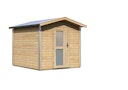 Vorschaubild Karibu Bosse 1 - 38 mm Gartensauna mit Vorraum und Satteldach inkl. gratis Saunaofen im Wert von 599,99 €
