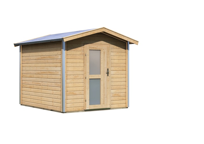 Karibu Bosse 1 - 38 mm Gartensauna mit Vorraum und Satteldach inkl. gratis Saunaofen im Wert von 599,99 €